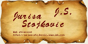 Juriša Stojković vizit kartica